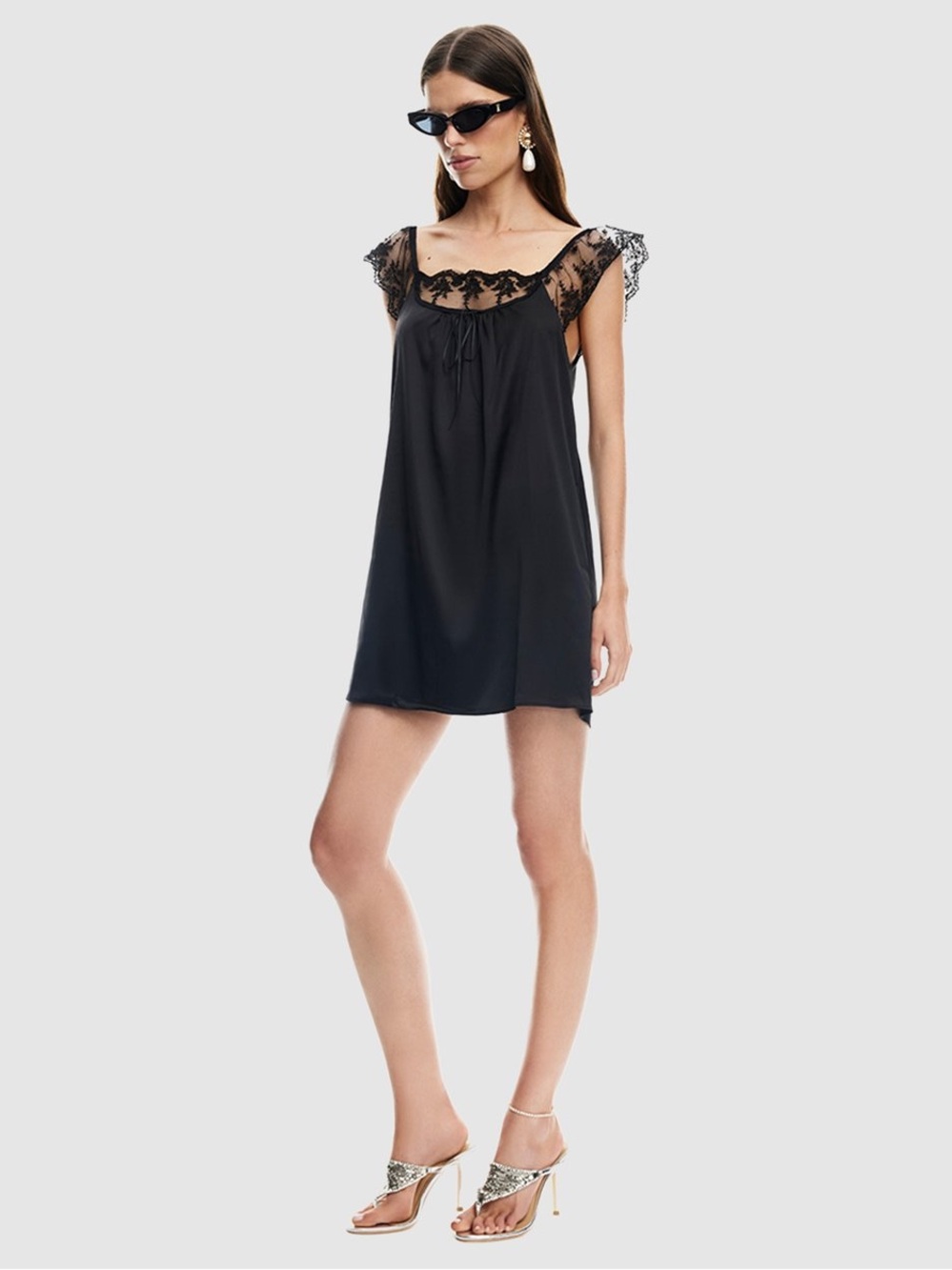 LIONESS | 11:11 MINI DRESS | OBSIDIAN | 1B - Picture 6 of 6